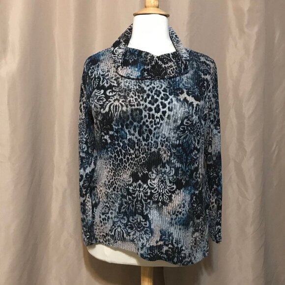 Chico's 2 Cowl Neck Turtleneck Sweater - Picture 1 of 5